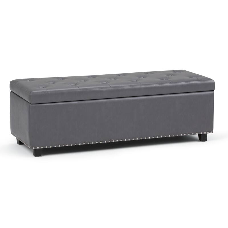 WYNDENHALL Springfield 48 inch Wide Rectangle Storage Ottoman