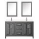 preview thumbnail 36 of 71, Daria 60 Inch Double Vanity, Cultured Marble Top, Medicine Cabinets