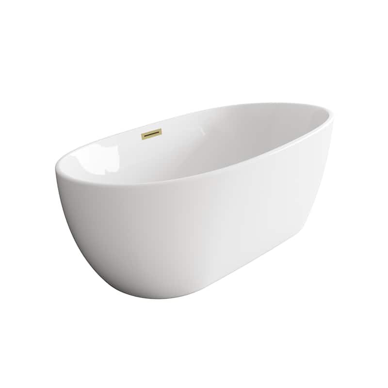 Adler Soaking Bathtub in Glossy White