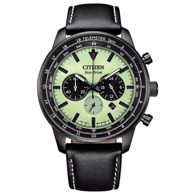 Citizen Men's Sports Aviation Green Dial Watch - CA4505-21X - 6 (36)