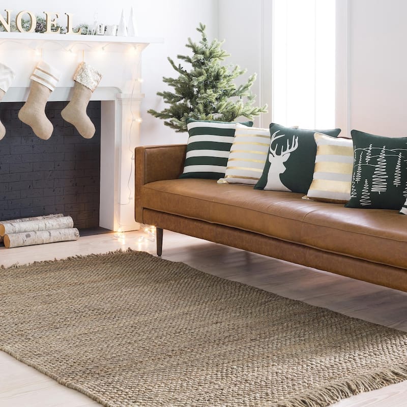 Hand-Woven Montana Solid Jute Rug