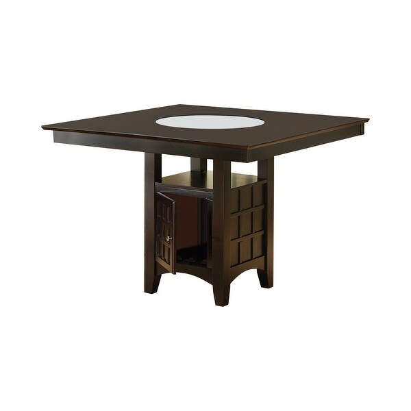 Copper Grove Cappuccino Solid Wood Lazy Susan Storage Dining Table ( TABLE ONLY). Opens flyout.