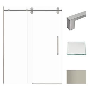 Transolid TBD608010L-S 80" High x 59" Wide Bypass Frameless Shower