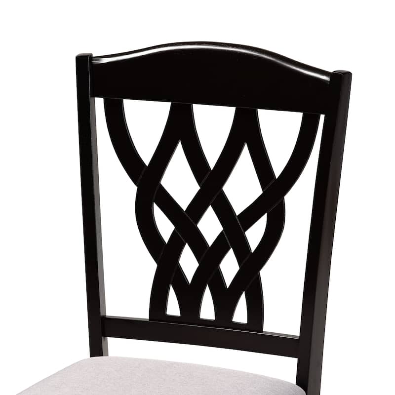 Salem Modern and Contemporary Wood 7-Piece Dining Set