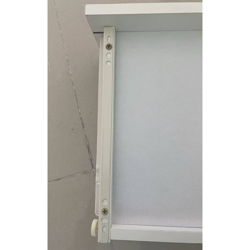 31" x 20" Extra Large LED Mirror Makeup Vanity Table with Stool, Touch Control, Adjustable Brightness & Storage