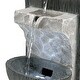 preview thumbnail 11 of 9, Alpine Corporation 14" Tall Modern Cascading Tabletop Fountain Decoration with LED Lights