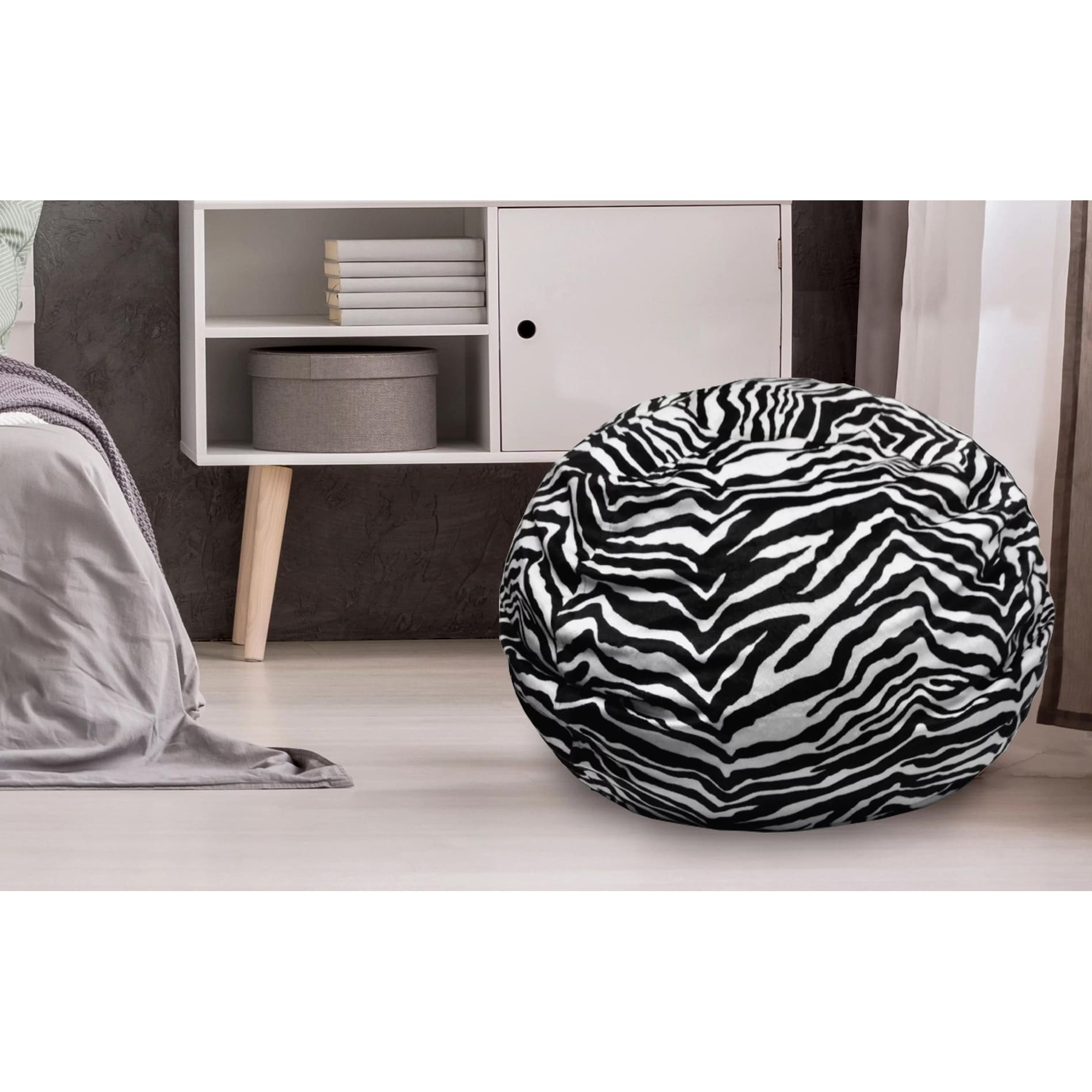Urban Shop Zebra Bean Bag Chair - buybuy BABY - 37472232, image size:1897x1897