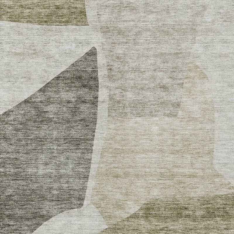 HomeRoots Abstract Transitional Rectangle Outdoor Rug