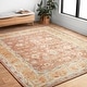 preview thumbnail 1 of 18, Alexander Home Transitional Terracotta Mosaic Hand-Hooked 100% Wool Rug 5' x 7'6" - Terracotta/Gold - Rectangle