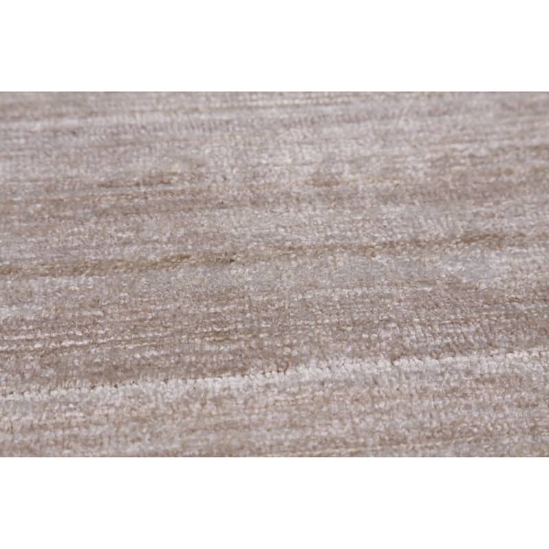 Hand Knotted Oriental 100% Wool Carpet Tribal Stripe Greys & Charcoal Gabbeh Area Rug - 9' 11'' X 7' 11''
