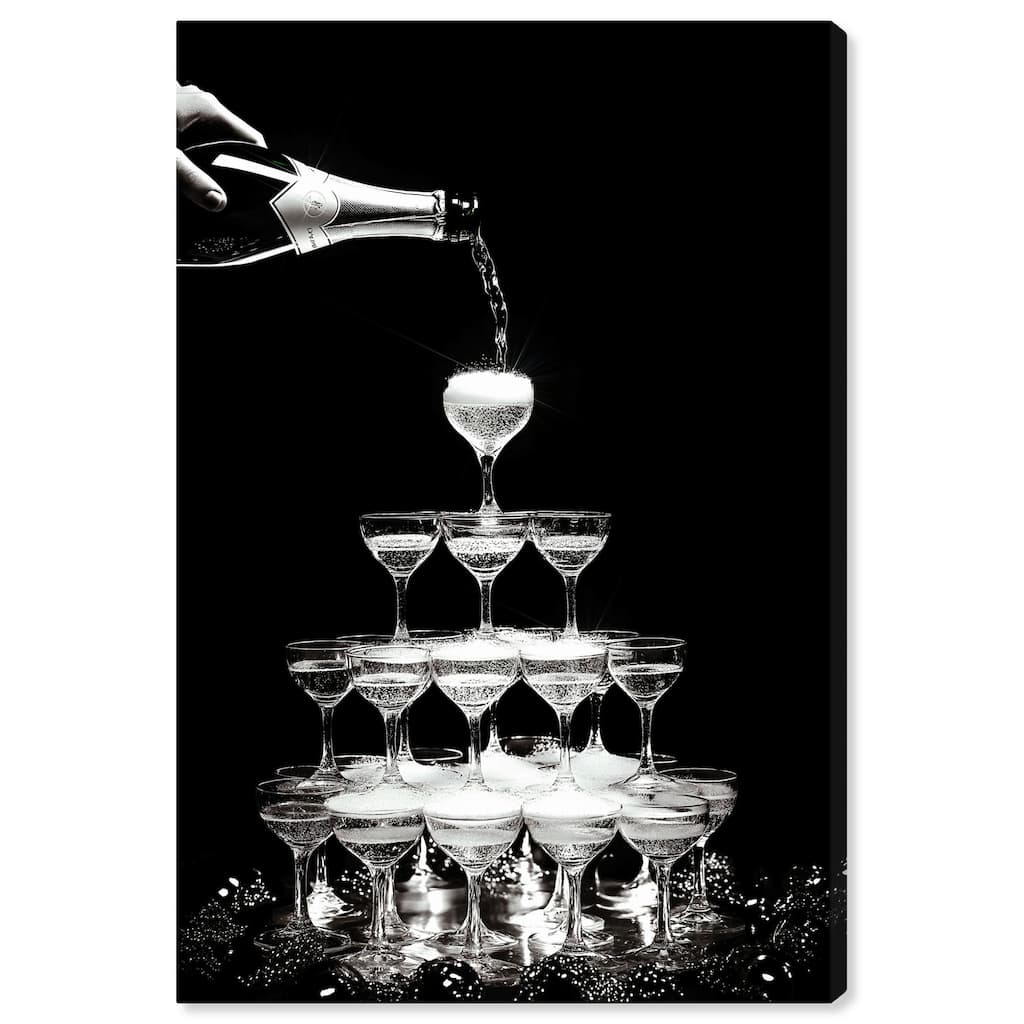 Flow of Fizz Canvas by Art Remedy, Gallery Wrapped