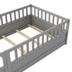 preview thumbnail 22 of 74, Wood Montessori Floor Bed with Super High Security Barrier, Door and Support Slats