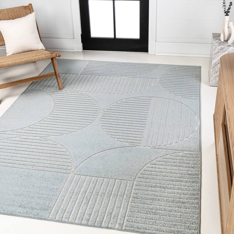 JONATHAN Y Dila Geometric Arch Scandi Striped Ivory/Cream Area Rug