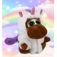 preview thumbnail 4 of 4, DolliBu Sparkle Eyes Moose Unicorn Plush Stuffed Animal with Outfit - 8 inches