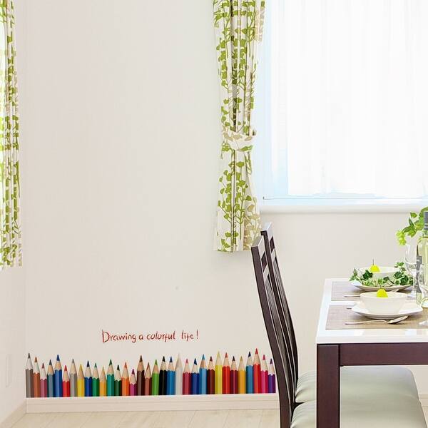 Shop Multi Color Wall Stickers Self Stick Art Decal For Living