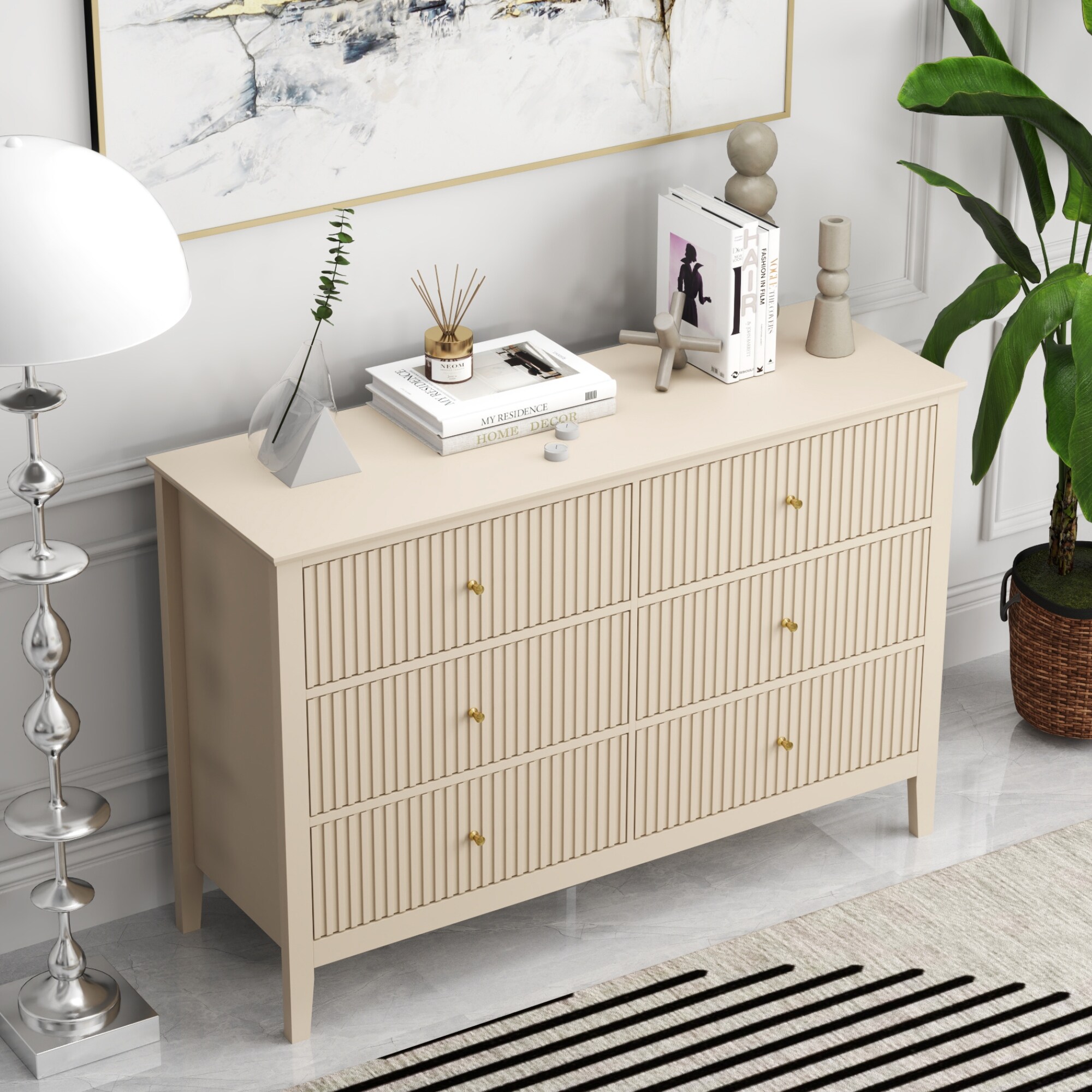 6 Drawer 47 In. Wide Chest Of Drawers - Bed Bath & Beyond - 41517745