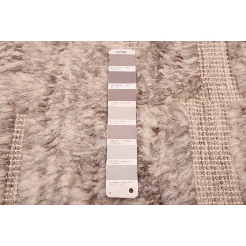 ECARPETGALLERY Hand-knotted Looma Grey, Taupe Wool Rug - 7'11 x 10'2