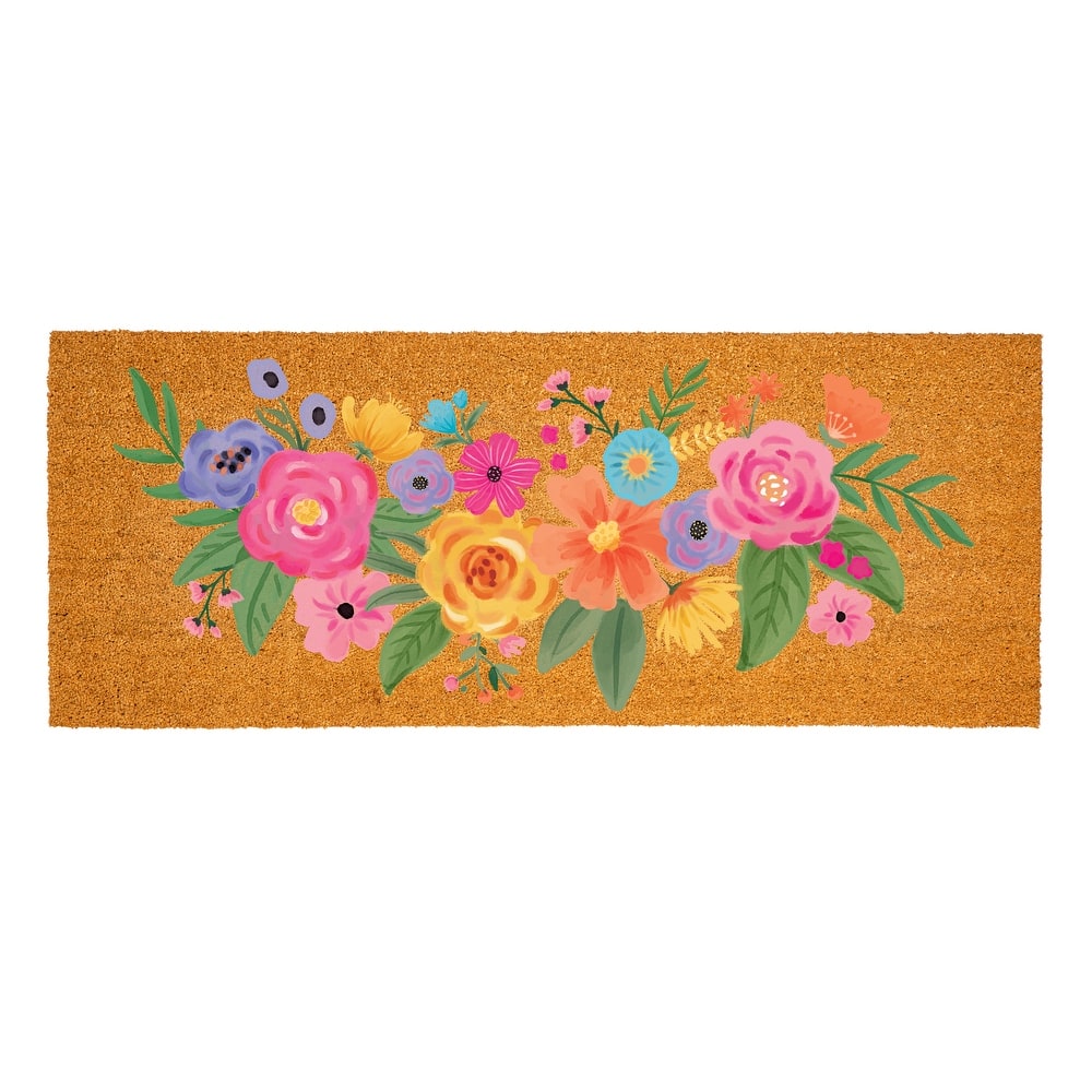 Welcome Spring Blossom Coir Mat