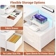preview thumbnail 7 of 65, Reversible L Shaped Computer Desk with File Drawer & Monitor Stand & Power Outlet & LED Strip, Home Office Desk Corner Desk