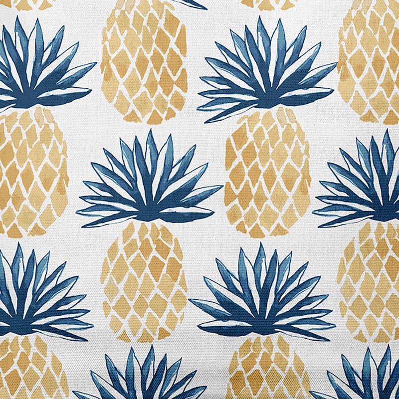 Pineapple Stripes, Geometric Print Outdoor Pillow
