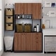 preview thumbnail 36 of 43, Living Skog Pantry Kitchen Microwave Storage Cabinet
