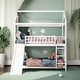 preview thumbnail 2 of 12, Twin Over Twin Bunk Bed with Slide, House Bed with Slide