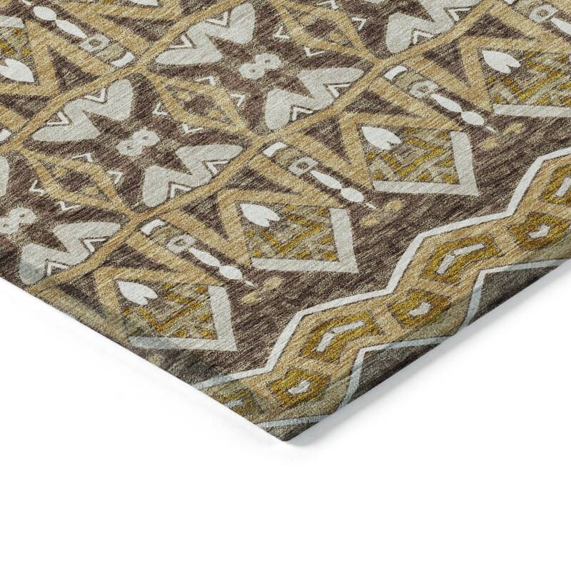HomeRoots Moroccan Transitional Rectangle Outdoor Rug