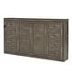 preview thumbnail 56 of 58, GDFStudio - Modern Wooden Murphy Bed Cabinet with LED Light and Desk