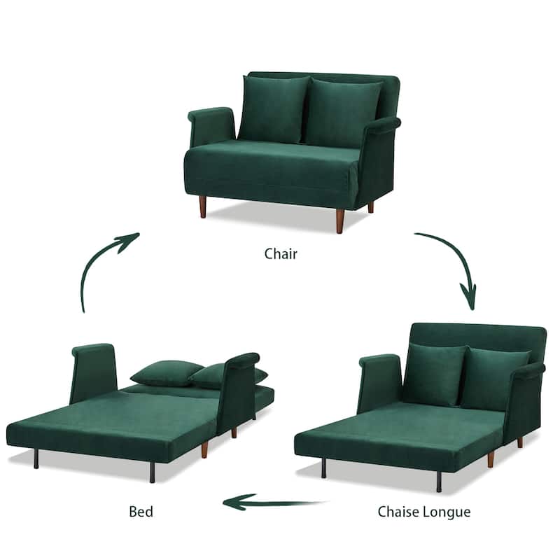 Artdeco Home - Boston & Cypress Convertible Futon Chair