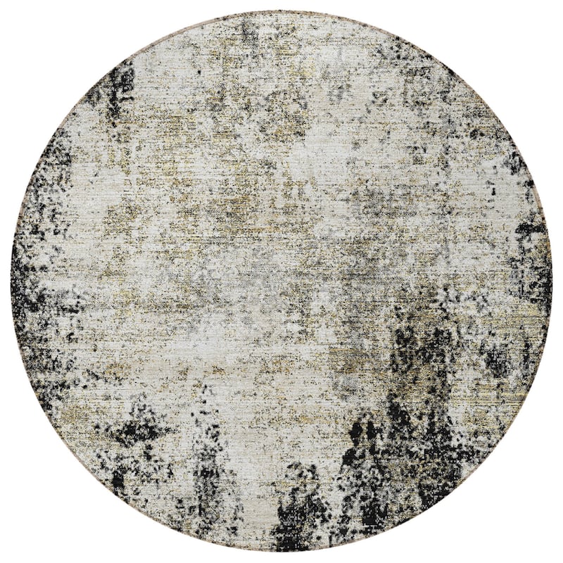 HomeRoots Abstract Transitional Rectangle Outdoor Rug
