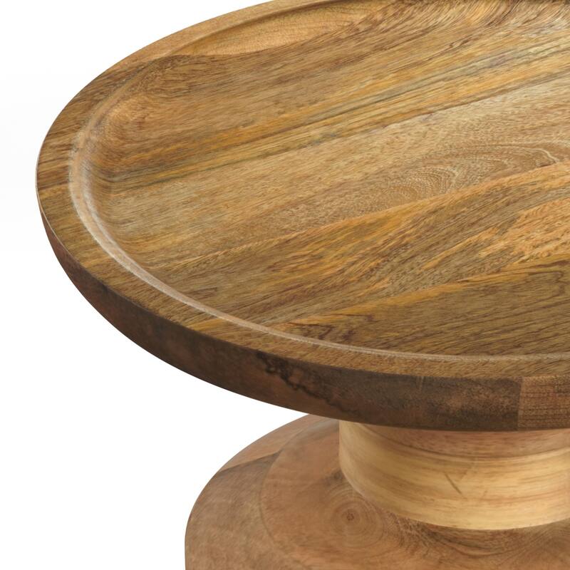 WYNDENHALL Norbury 16 inch Wide Solid Mango Boho Accent Table & Assembled