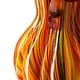 preview thumbnail 33 of 34, Glitzhome Multi Striped Fall Harvest Glass Pumpkins Halloween Thanksgiving Festival Decorations