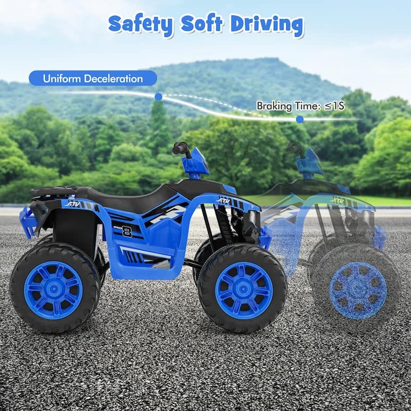 Gymax Kids Ride-On ATV 24V Battery Powered Electric Vehicle w/