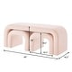 preview thumbnail 15 of 20, Set of 3 U-Shaped Modern Bench Teddy Ottoman Bench, Small Sofa Footrest Extra Seating, 44+18 Inch Bench Bench & Ottoman