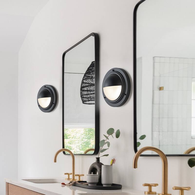 C Cattleya Integrated LED 3CCT Wall Sconce with Frosted Glass