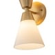 preview thumbnail 17 of 16, 2-Light Hourglass Shaped Glass Wall Sconce