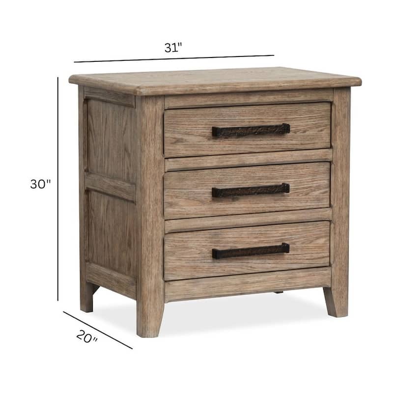 Magnussen Home Claremont Smokey Taupe Drawer Nightstand