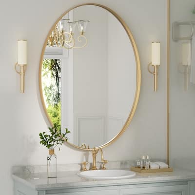 Bathroom Mirror Wall Mirror Vanity Mirror with Metal Frame (1 Piece)