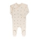 preview thumbnail 5 of 11, Ely's & Co. Jersey Cotton - Vintage Floral Footie Collection Cream Leaf - 1 Months