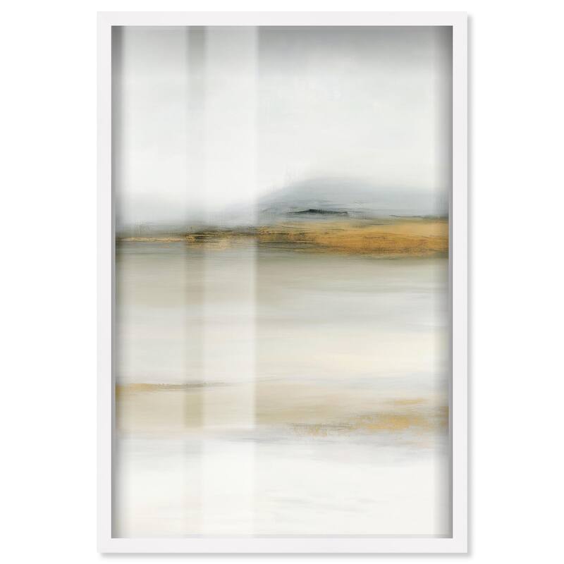 Misty Expanse II Shadowbox by Art Remedy - White - 36" x 54"