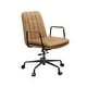 preview thumbnail 3 of 9, Leather Executive Office Chair, 360 Swivel Ergonomic Chair, Rolling Desk Chair with Adjustable Height and Wheels - N/A