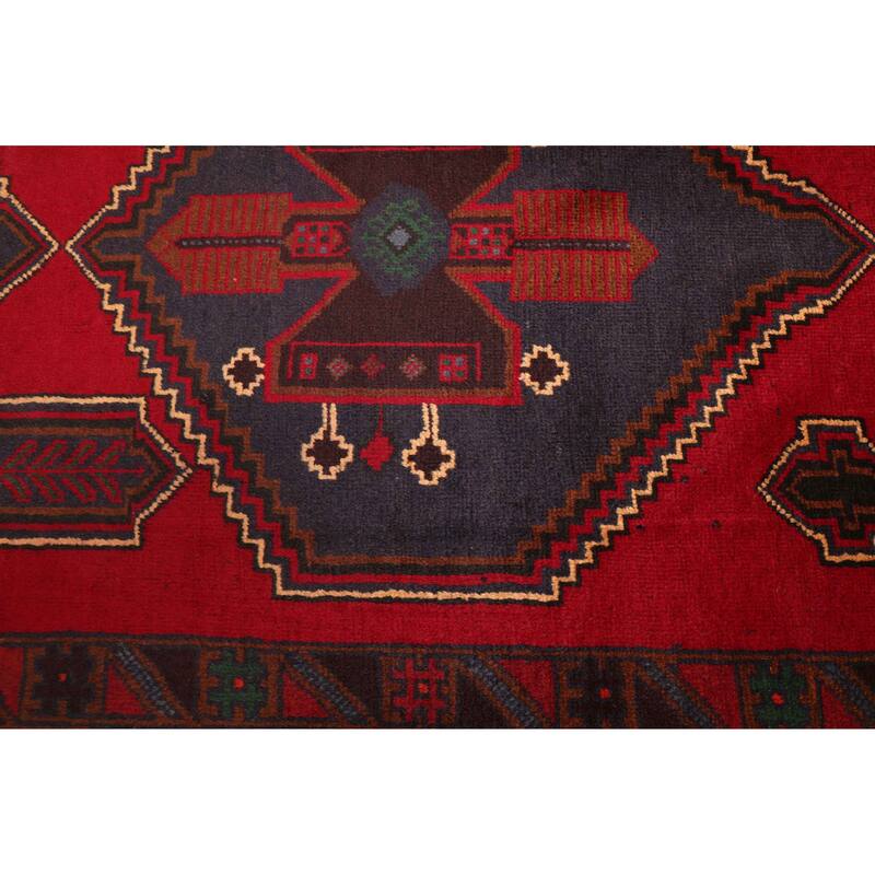 ECARPETGALLERY Hand-knotted Teimani Red Wool Rug - 3'6 x 6'4