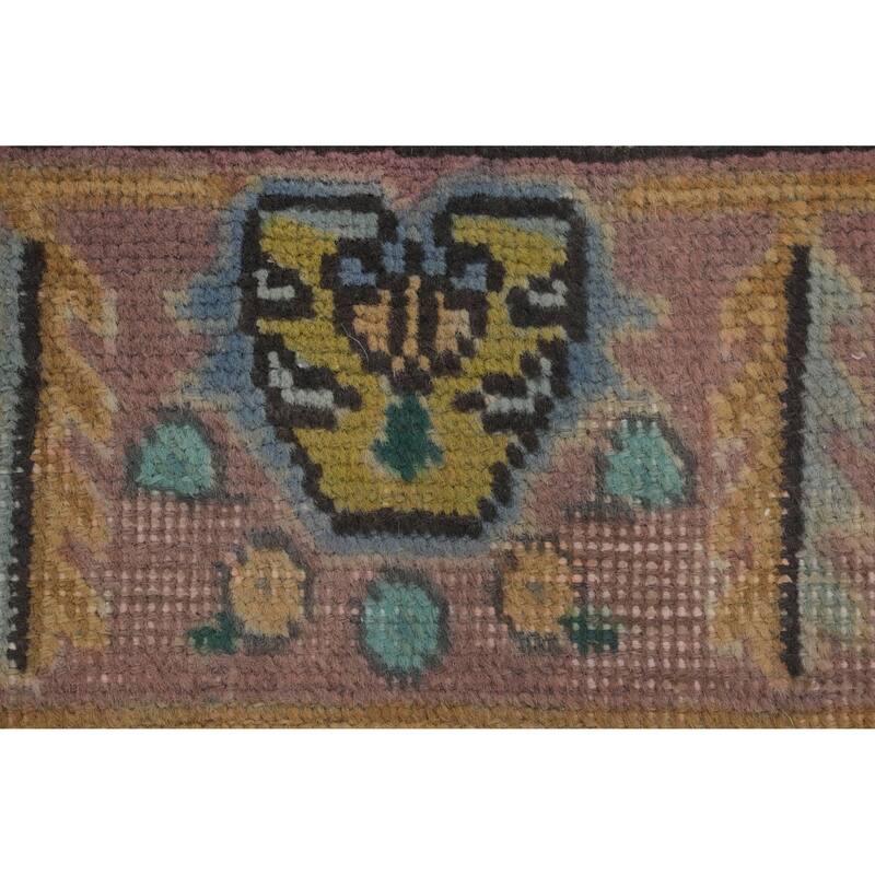 Hand Knotted Oriental 100% Wool Carpet Traditional Medallion Peach Tabriz Area Rug - 9' 6'' X 6' 7''