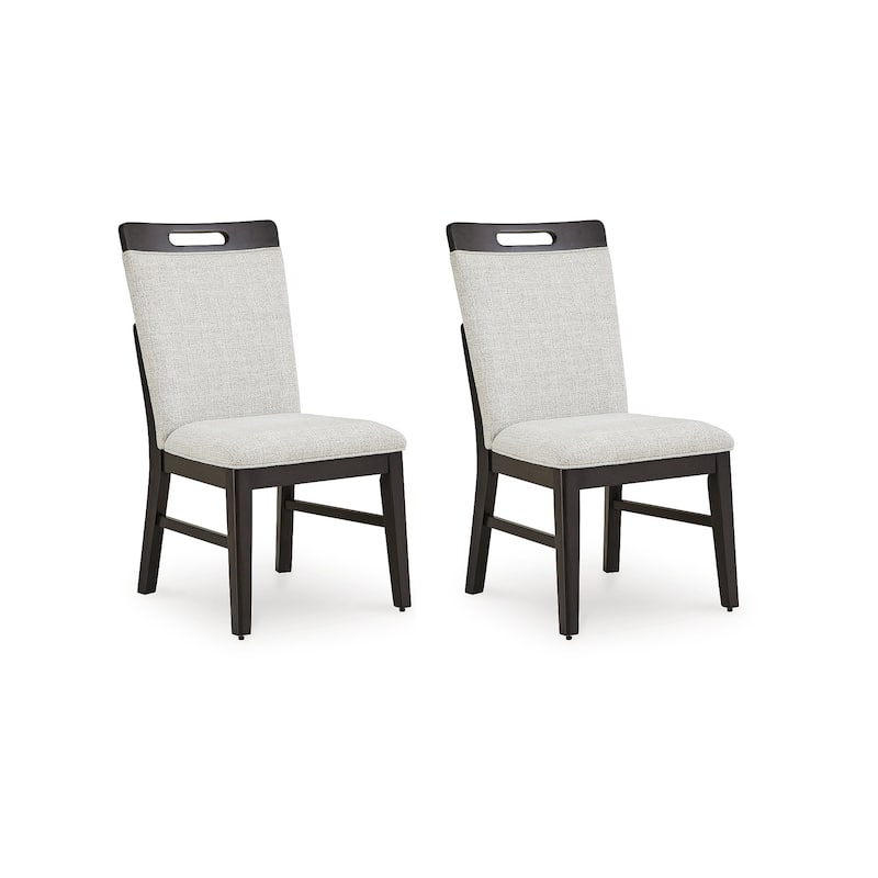 Signature Design by Ashley Neymorton Light Gray/Brown Dining Chair (Set of 2) - 20"W x 22"D x 39.5"H