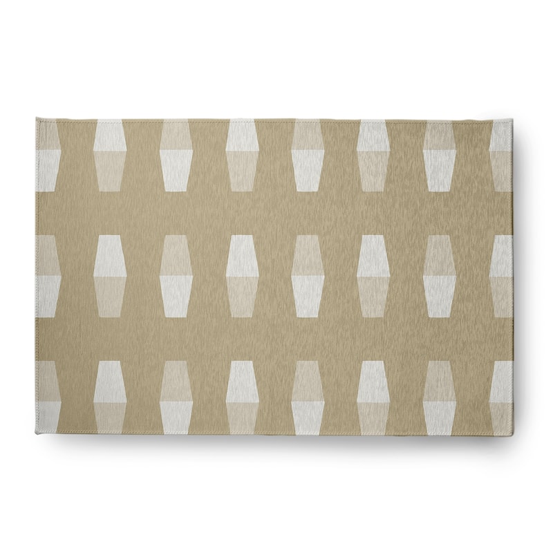 Bowling Pins Nautical Indoor/Outdoor Rug - Taupe - 4' x 6'