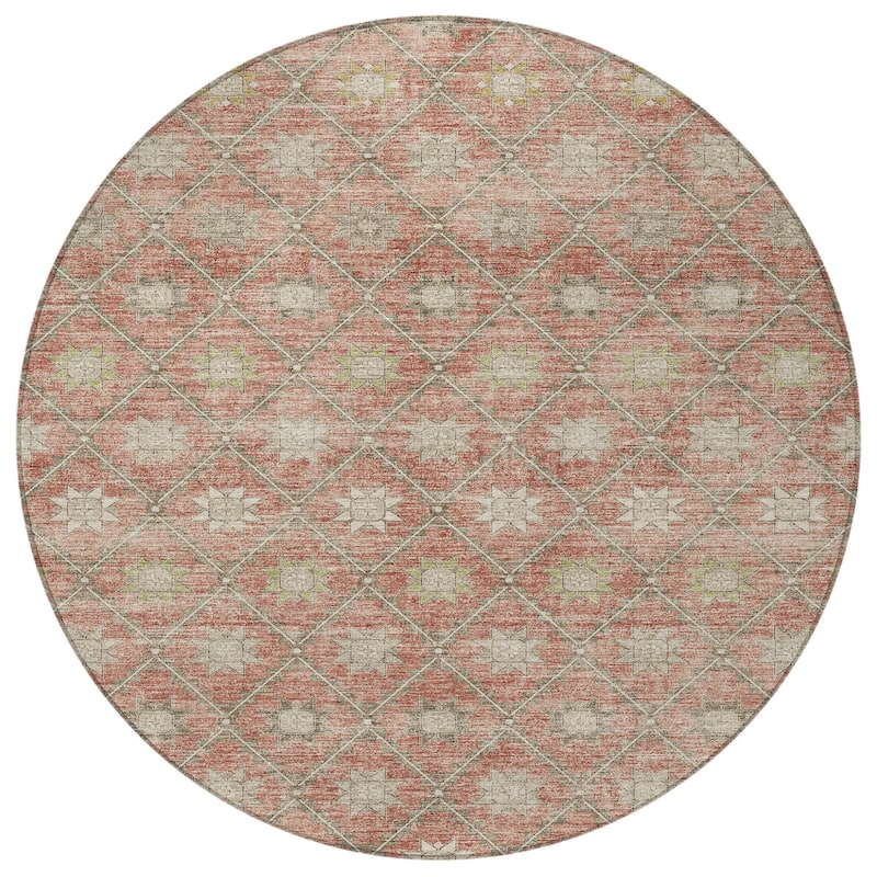 HomeRoots Floral Transitional Rectangle Outdoor Rug