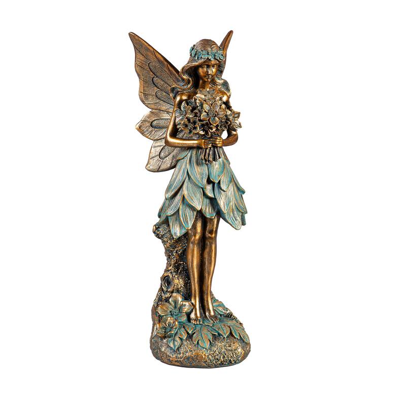 Resin Brilliant Fairy Statue, 14"H