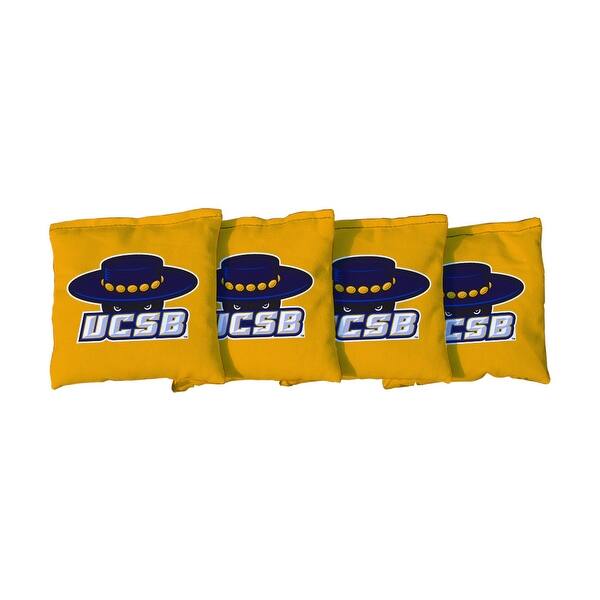 slide 2 of 3, University of California, Santa Barbara Gauchos Yellow Cornhole Bags All-Weather Resin Filled
