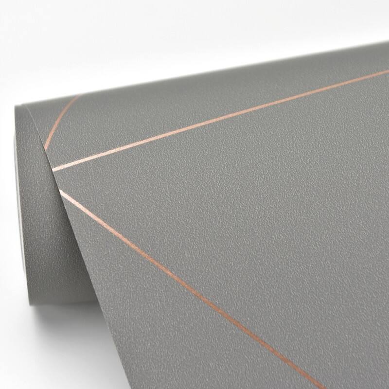 Brewster Twilight Taupe Modern Geometric Wallpaper - 20.5in x 396in x 0.025in