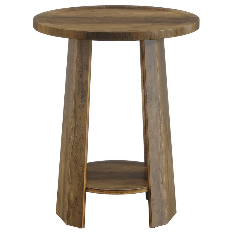 Round End Table Side Table Nightstand for Sofa Couch Living Room